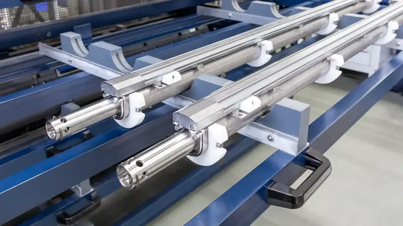 Perspective view of a VON ARDENNE magnet bar.