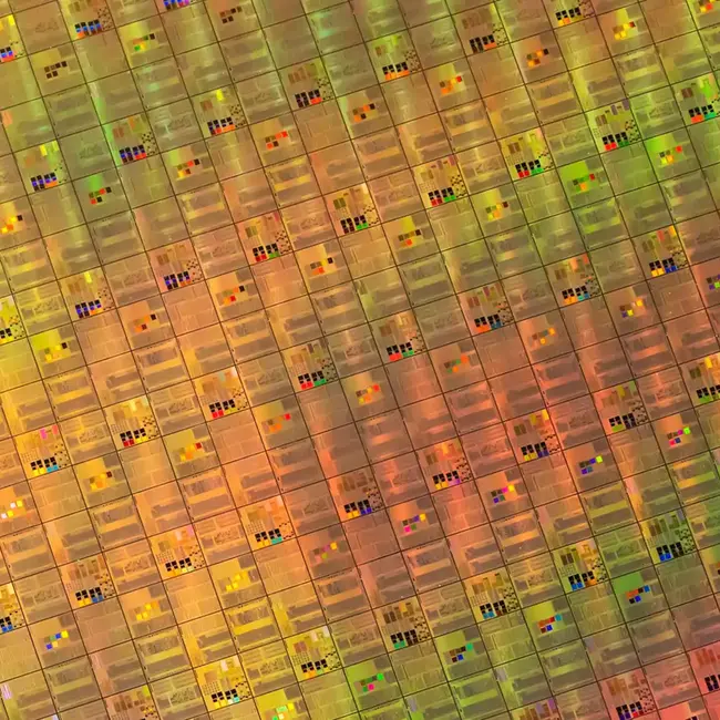 bunte Oberfläche von Halbleiter, Elektronik