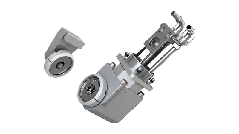 Perspective view of a VON ARDENNE end block.